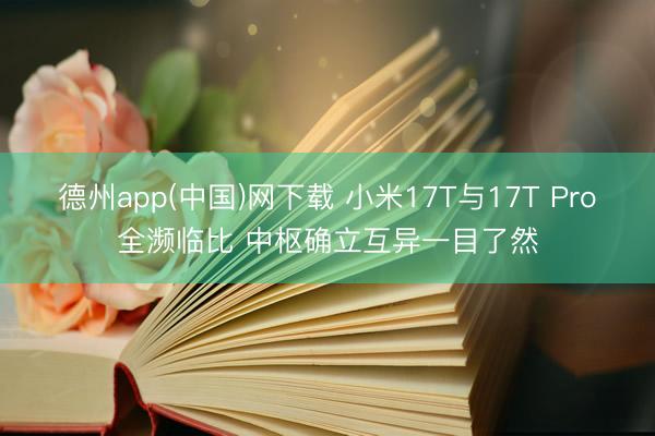 德州app(中国)网下载 小米17T与17T Pro全濒临比 中枢确立互异一目了然