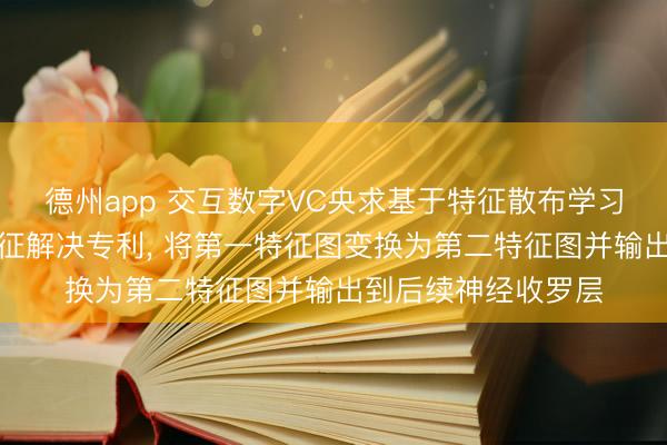 德州app 交互数字VC央求基于特征散布学习的点云压缩增强特征解决专利， 将第一特征图变换为第二特征图并输出到后续神经收罗层